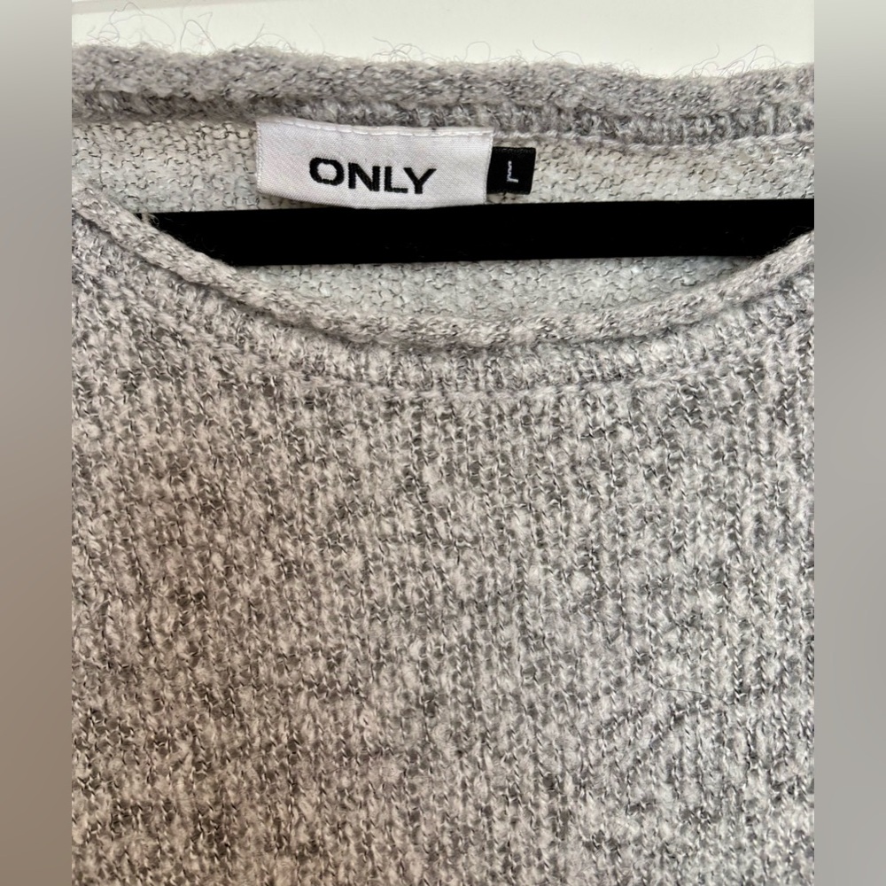 ONLY Grey Tunic Sweater size Large - Picture 5 of 11